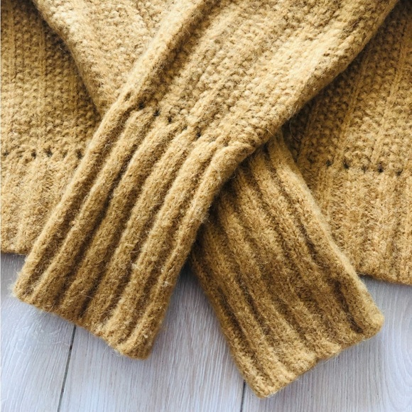 Aritzia Wilfred Le Fou Moreau Alpaca Wool Cable Knit V Neck Sweater Size XXS - Picture 6 of 12